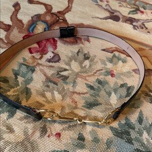 Saks Fifth Avenue Black Snaffle Equestrian Bit Belt PS